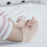 Sosete antiderapante pentru copii, Model 5 - Peach, diverse marimi, bumbac + elastan