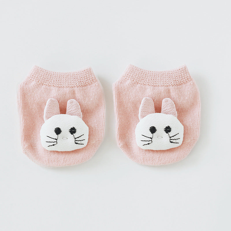 Sosete antiderapante pentru copii, Model 5 - Pink, diverse marimi, bumbac + elastan