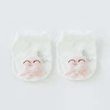 Sosete antiderapante pentru copii, Model 5 - White, diverse marimi, bumbac + elastan
