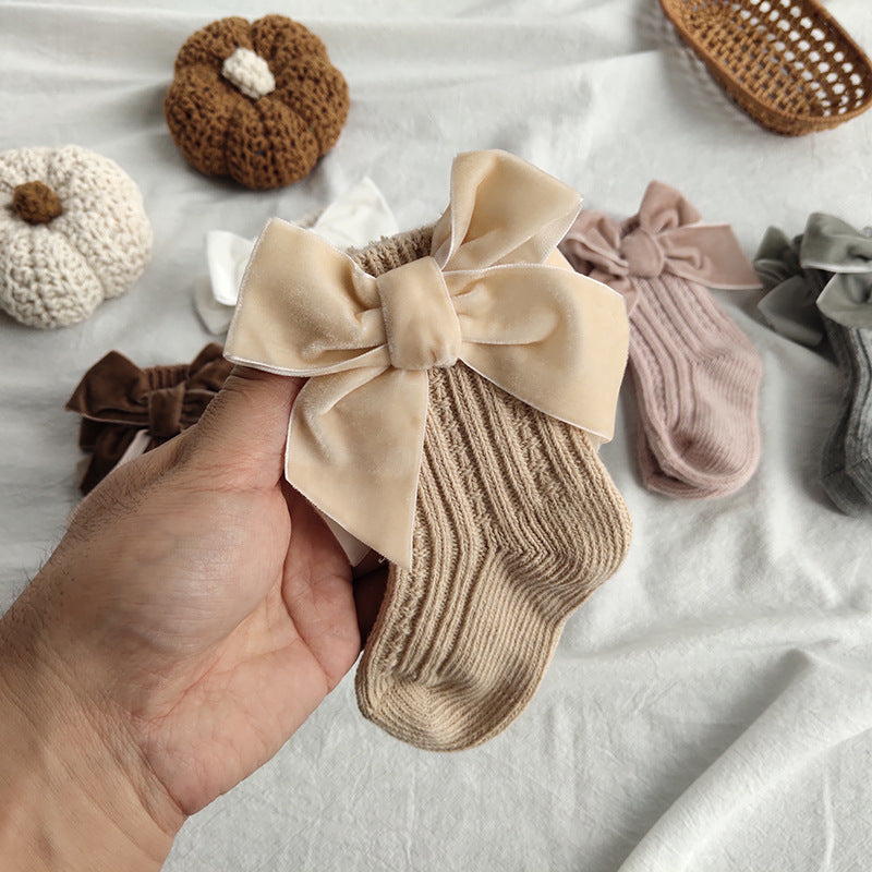 Sosete elegante pentru fetite, Carmen - Beige, diverse marimi, bumbac + elastan