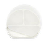 Farfurie diversificare bebelusi, cu capac - Marble, silicon, 6 luni+