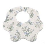 Baveta din bumbac organic pentru bebelusi – Blue Flower, 0 luni+