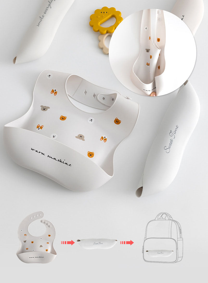 Baveta bebelusi din silicon, diverse modele, 6 luni+