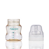 Biberon Mamajoo Gold, tetina Anti-colic, 150 ml/S, 0 luni+, PES + silicon