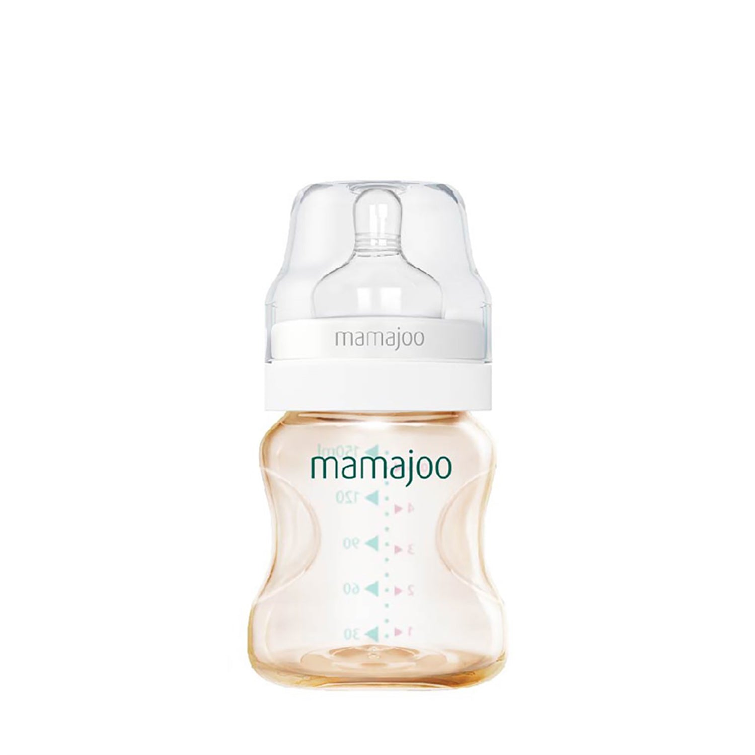 Biberon Mamajoo Gold, tetina Anti-colic, 150 ml/S, 0 luni+, PES + silicon
