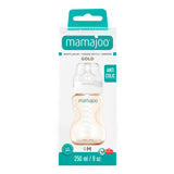 Biberon Mamajoo Gold, tetina Anti-colic, 250 ml/M, 6 luni+, PES + silicon