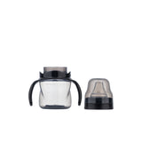 Cana antrenament bebelusi Mamajoo, Negru, anticurgere/anticolici, 160 ml, 6 luni+, PP + silicon