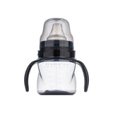 Cana antrenament bebelusi Mamajoo, Negru, anticurgere/anticolici, 160 ml, 6 luni+, PP + silicon