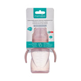 Cana antrenament bebelusi Mamajoo, Roz Pudra, anticurgere/anticolici, 270 ml, 9 luni+, PP + silicon