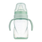 Cana antrenament bebelusi Mamajoo, Verde Pudra, anticurgere/anticolici, 270 ml, 9 luni+, PP + silicon