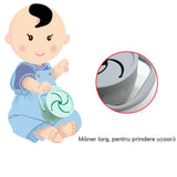 Cana pentru gustari, cu capac – Bright Yellow, 6 luni+, silicon