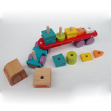 Jucarie din lemn, Cubika, “Camion cu forme geometrice”