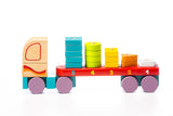Jucarie din lemn, Cubika, “Camion cu forme geometrice”