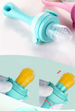 Set suzeta fructe si lantisor, diverse culori, silicon, 3luni+