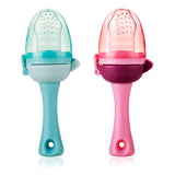 Set suzeta fructe si lantisor, diverse culori, silicon, 3luni+
