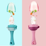 Set suzeta fructe si lantisor, diverse culori, silicon, 3luni+