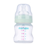 Mini set cadou bebelusi Mamajoo, Verde Pudra, 150 ml/S, 0 luni+, PP + Silicon