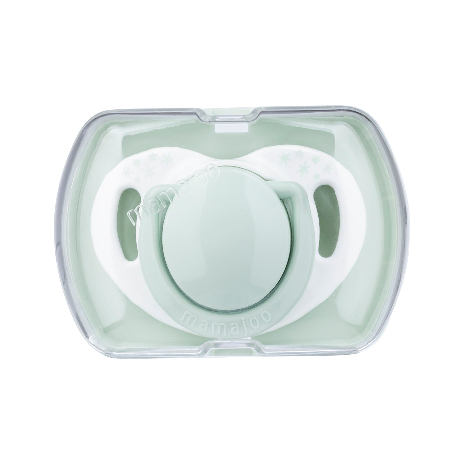 Mini set cadou bebelusi Mamajoo, Verde Pudra, 150 ml/S, 0 luni+, PP + Silicon