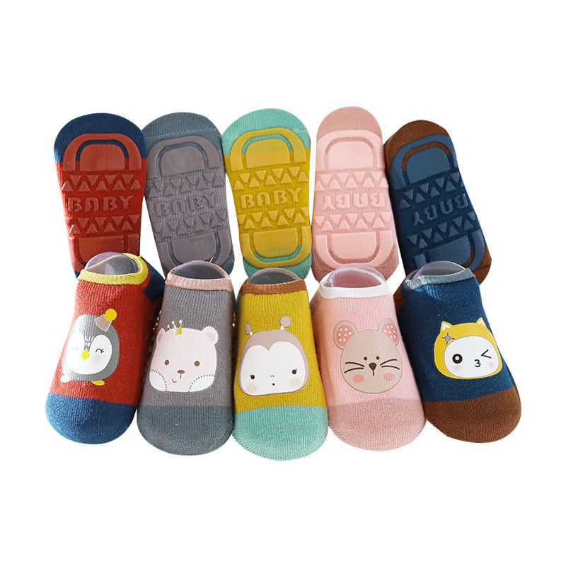 Sosete antiderapante pentru copii, Model 2 - Pink, diverse marimi, bumbac + elastan