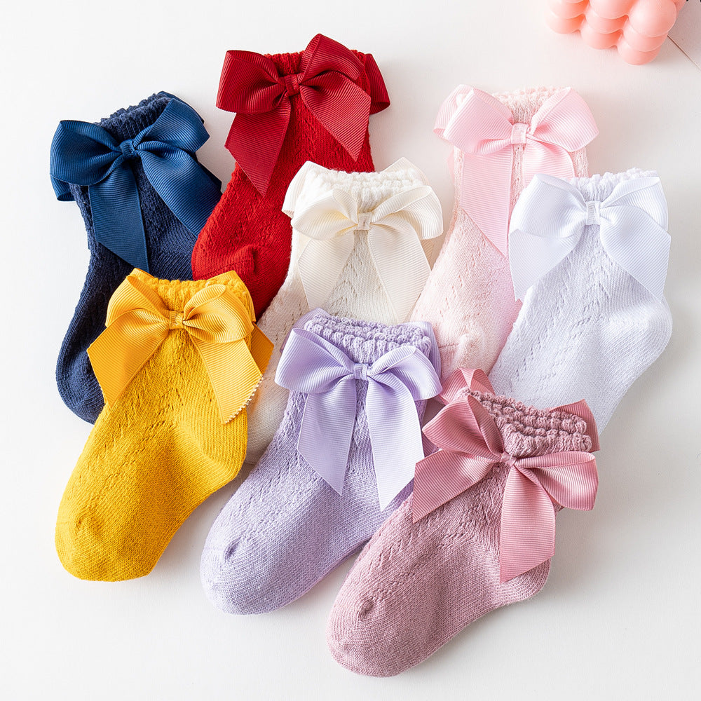 Sosete elegante pentru fetite, Maya - Pink, diverse marimi, bumbac + elastan