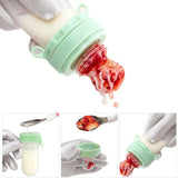 Alimentator pentru fructe Papa Bebe, 6 luni+, diverse culori, silicon, 15x6,5 cm
