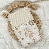 paturica-pentru-bebelusi-cu-muselina-si-tesatura-tip-fagure-beige