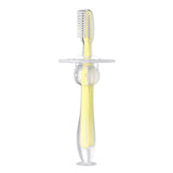 Periuță de dinți pentru bebeluși Papa Bebe, 6 luni+, diverse culori, silicon, 4,5x2,5 cm