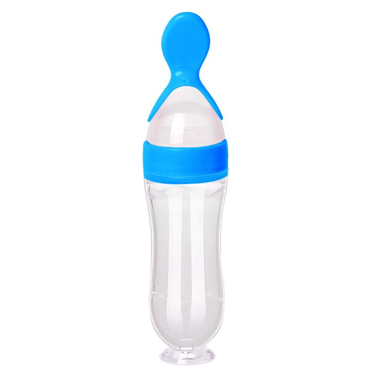 Set de hrănire pentru bebeluși 5 in 1 Papa Bebe, 6 luni+, diverse culori, silicon, 21x5 cm