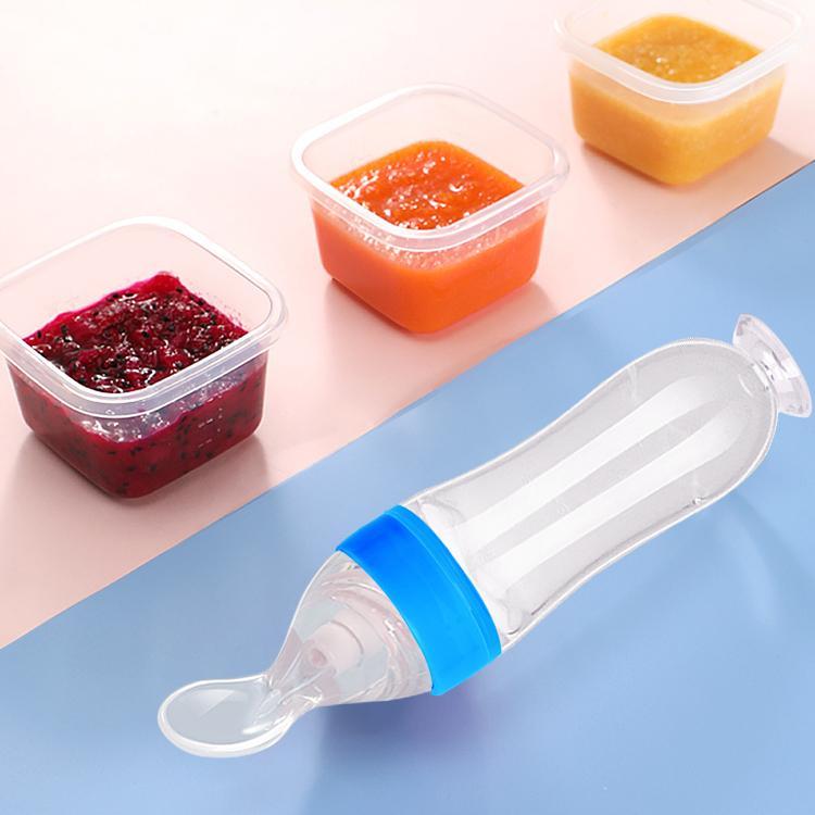 Set de hrănire pentru bebeluși 5 in 1 Papa Bebe, 6 luni+, diverse culori, silicon, 21x5 cm