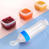 Set de hrănire pentru bebeluși 5 in 1 Papa Bebe, 6 luni+, diverse culori, silicon, 21x5 cm