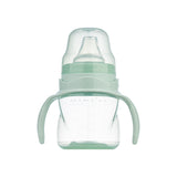Cana antrenament bebelusi Mamajoo, Verde Pudra, anticurgere/anticolici, 160 ml, 6 luni+, PP + silicon