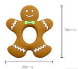 Jucarie dentitie – Gingerbread Man, 3 luni+, silicon