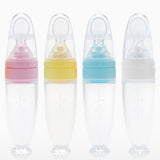 Lingurita pentru hranirea bebelusului, 6 luni+, diverse culori, silicon+PP