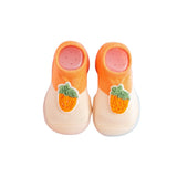 Papucei cu talpă antiderapanta Fruits - Orange, diverse marimi