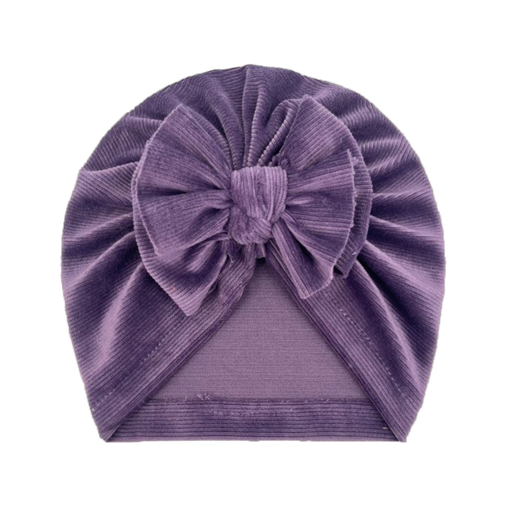 Turban pentru fetite Velvet - Purple, 2-4 ani, poliester